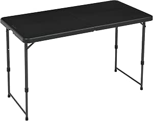 Amazon Basics Mesa Plegable Rectangular de 1.2 m ajustable altura por 22.99€