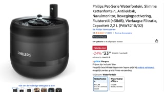 PHILIPS PAW3210/02 Drinkfontein kat voor €33,99 bij Amazon