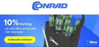 10% korting op alle Wera producten bij Conrad