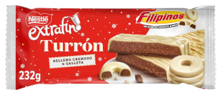 NESTLÉ Extrafino Turrón de chocolate blanco con relleno Galleta Filipinos 232g a 1.8€