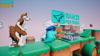 Dino running from a FURRY: GAMESFORFARM gratis via Steam