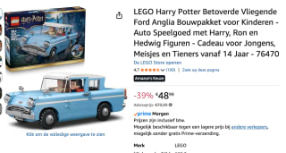 LEGO Harry Potter - Enchanted Flying Ford Anglia™ voor €48,999 bij Amazon
