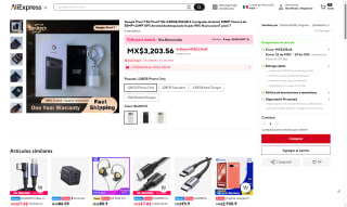 Google Pixel 7 128GB Reacondicionado por $3,063 | AliExpress