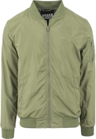Urban Classics Light Bomber Hombre Cazadora Bomber verde oliva por 19.99€