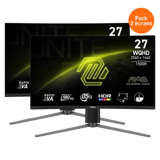 Pack de 2 Écrans Gamer | MAG 27CQ6PF à 319,98€