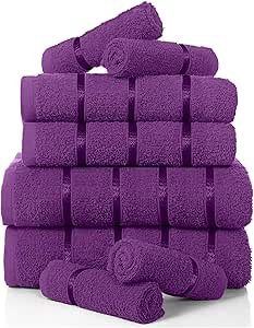 GC GAVENO CAVAILIA Luxury 8 Pack Boston Bale Set, Extra Soft 100% Egyptian Cotton,