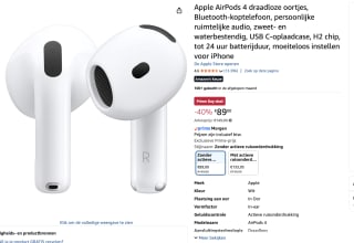 Apple Airpods 4 voor €89