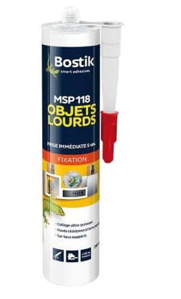 Mastic Colle de Fixation BOSTIK MSP 118 Objets Lourds à 14,22€