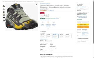 Tenis Salomon Speedcross 6 por $2,112 | Ahorro Amazon