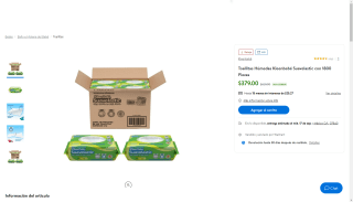 Toallitas Húmedas Kleenbebé 1800pzas por $379 | Oferta Walmart