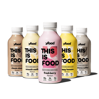 20% korting op geselecteerde yfood drinkmaaltijden bij YFood