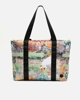 Bolso shopper grande en nylon reciclado por 18€