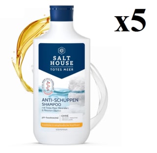 5 Botes de 250ml de Champu Salt House Dead Sea Anti-itch por 4.95€