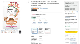Alimento Purina Beneful Sunrise Salud Radiante 10kg $432 | Amazon
