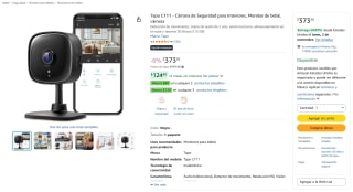 Cámara de Seguridad Tapo C111 para Interiores por $333 en Amazon