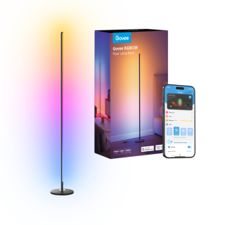 Lámpara de pie inteligente Govee RGBICW básica por 54€