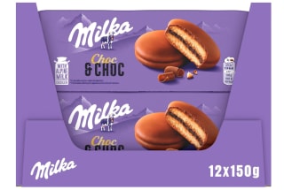 Pack 12 x 150g de MILKA Bizcochito choc & choc por 10.15€