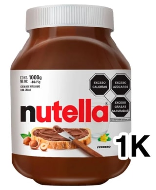 Crema de Avellana con Cacao Ferrero Nutella 1kg por $179 | Sam's Club