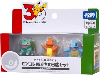 Takara Tomy Pokémon 30º Aniversario Moncolle (set de 3) por $540 en Amazon