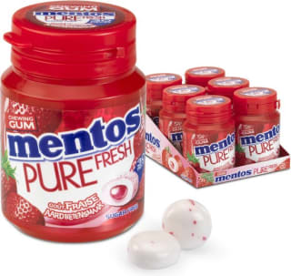 Aardbei kauwgum Mentos 6x1