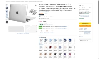 Funda MacBook Air 13.6" Claro Cristal por $283 | Oferta Amazon