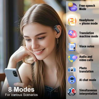 DUSONLAP 3 in 1 Open Ear KI Übersetzer Kopfhörer voor €39,99 bij Amazon