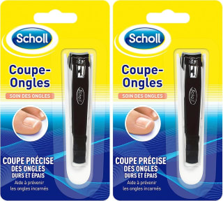 Scholl Coupe-Ongles (lot de 2) pour 8€ chez Amazon