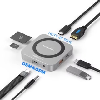 HUB USB-C 9 en 1 Multi-Puerto Carcasa para SSD M.2 NVME 10Gbp por $360 | Alibaba