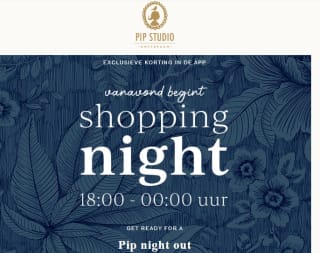 Vanavond 10% korting op bijna alles in de app van Pip Studio