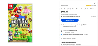 New Super Mario Bros U Deluxe por $749 | Walmart