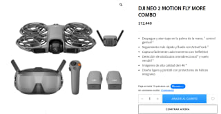DJI Neo 2 Motion Fly More Combo por $11,449 | Mercado Pago