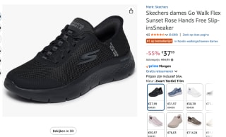 Skechers Dames Slip-Ins Go Walk Flex veterschoenen voor €37,99 bij Amazon