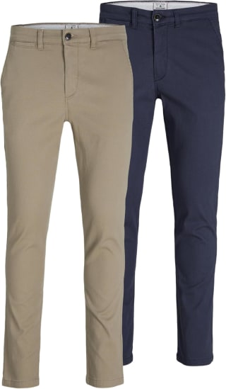 JACK & JONES Jjimarco Jjdave 2-pack chino's voor €27,51 bij Amazon