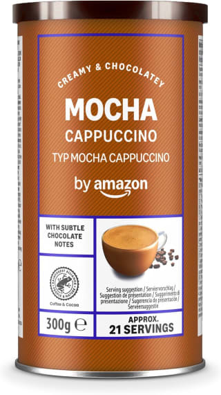 by Amazon Instant Choco Cappuccino, Dark Roast, 300g for £3.84 at Amazon