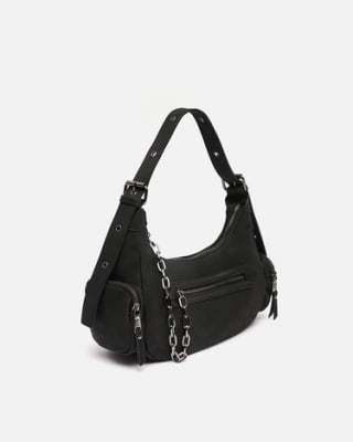 Bolso de hombro color negro por 9€