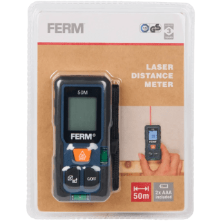 FERM Lasermeter- 50 meter-Digitale Laser- voor €9,95 bij de Action