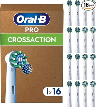 Oral-B Pro CrossAction cabezales recambio, pack de 16 por 30€ en Amazon