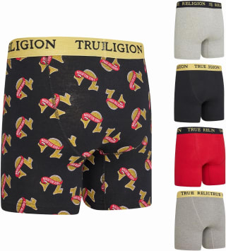 True Religion calzoncillos 5 unidades por $378.36 en Amazon
