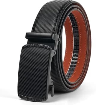Men’s Adjustable Leather Belt with Automatic Buckle £3.99