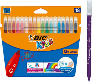 BIC Kids Kid kleurstiften (18 stuks) voor €2,88 bij Amazon