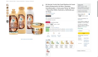 Kit Garnier Fructis Hair Food para Rizos Secos por $196 | Amazon