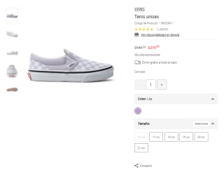 Tenís Vans Unisex por $380 | Liverpool