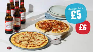 2 Co-op Pizzas + Drinks Bundle £5 Members £6 Non-Members at Co-op