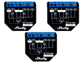 3x Shelly Plus 2PM WLAN-Schakelaar voor €39,95 bij iBOOD