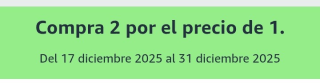 2×1 en selección de Bebidas en Amazon.