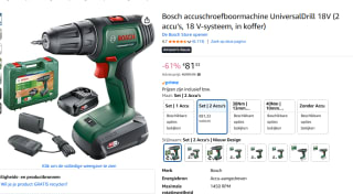 Bosch EasyDrill 18V-40 Accuboormachine - Met 2x 18V accu en een lader voor €81,33