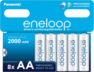 Panasonic eneloop AA (8 stuks) voor €18,69 bij Amazon
