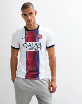 Nike Football PSG maillot extérieur Stadium blanc pour 79,99€ chez ASOS