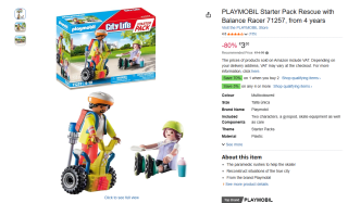 PLAYMOBIL Starterpack Rescue met segway 71257 voor €3 bij Amazon ES