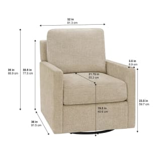 Henredon Marley, Sillón giratorio de tela por $4,999 en Costco